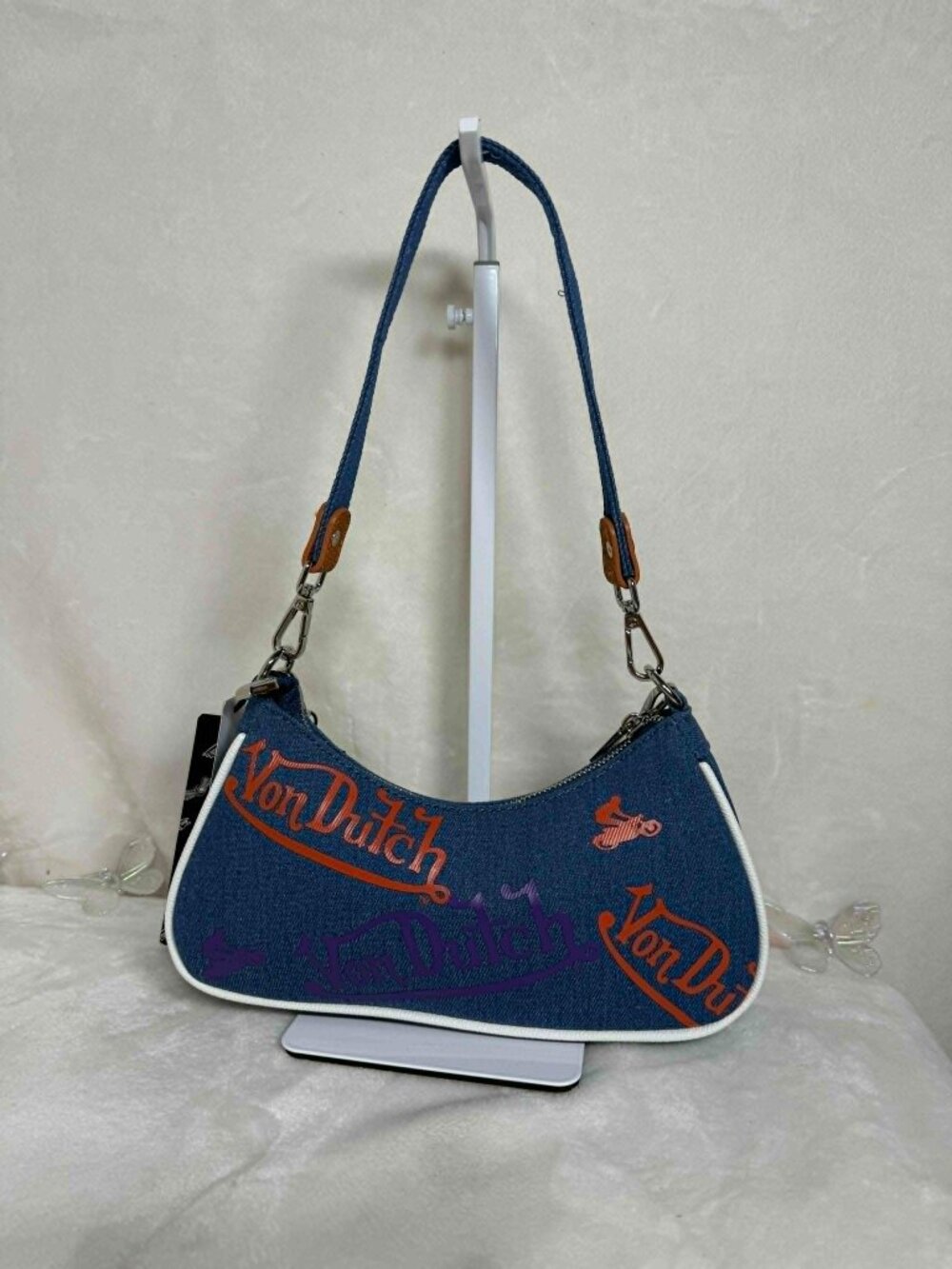 Von Dutch Denim‑Blue Shoulder Bag (NWT) — MSRP $99 - Picture 2 of 9